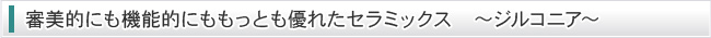 審美的にも機能的にももっとも優れたセラミックス　～ジルコニア～